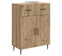 vidaXL Buffet Chêne Artisanal 66 x 34,5 x 89,5 cm Bois d'ingénierie, Buffet Vintage élégant, Grand Rangement, Design rectangulaire, Cabinet Polyvalent, Solutions pour la Maison