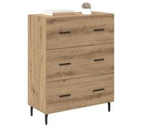 vidaXL Buffet Chêne artisanal 69,5 x 34 x 90 cm avec tiroir – Bois d'ingénierie