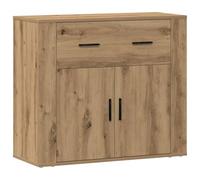 vidaXL Buffet chêne Artisanal 80x33x70 cm Bois d'ingénierie