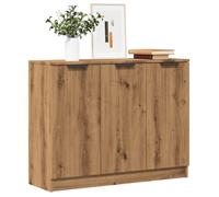 vidaXL Buffet chêne Artisanal 90,5x30x70 cm Bois d'ingénierie Marron G