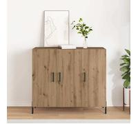 vidaXL Buffet Chêne artisanal 90 x 34 x 80 cm Bois d'ingénierie