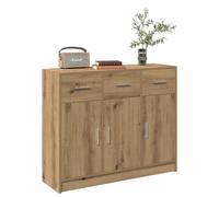 vidaXL Buffet chêne artisanal 91x28x75 cm bois d'ingénierie Marron