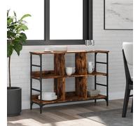 vidaXL Buffet chêne fumé 102x32x73,5 cm bois d'ingénierie Multicolore