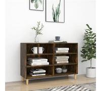 vidaXL Buffet chêne fumé 103,5x35x70 cm bois d'ingénierie813182 Brun G