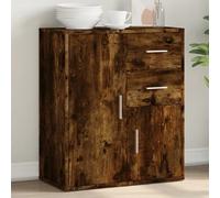 vidaXL Buffet, Armoire Latérale avec Tiroirs et Portes, Meuble de Rangement Salon Salle de Séjour Intérieur, Moderne, Chêne 840482
