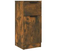 vidaXL Buffet Armoire de Rangement Meuble de Rangement Armoire Latérale Salle de Séjour Salon Intérieur Chêne Fumé 30x30x70 cm Bois d'Ingénierie