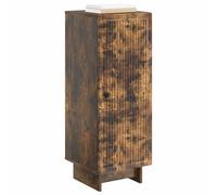 vidaXL Buffet Chêne fumé 33 x 34,5 x 90 cm Bois d'ingénierie, Buffet Vintage, Espace de Rangement Pratique, Meuble rectangulaire, unité intemporelle pour Votre Salon