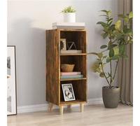 vidaXL Buffet Chêne fumé 34,5x32,5x90 cm Bois d'ingénierie Marron G