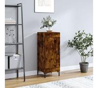 Vidaxl Buffet Chêne Fumé 34,5x34x90 Cm Bois D'ingénierie Multicolore