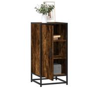 vidaXL Buffet chêne fumé 35,5x35x76 cm bois d'ingénierie et métal