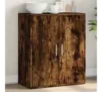 vidaXL Buffet chêne fumé 60x31x70 cm bois d'ingénierie, armoire de rangement, meuble d'entrée, meuble d'appoint, meuble de 840461