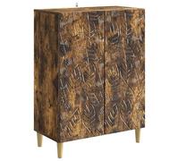 vidaXL Buffet Chêne fumé 66 x 34,5 x 90 cm Bois d'ingénierie, Buffet Vintage élégant, Meuble de Rangement rectangulaire, Pratique pour Salon, Organiser Votre Salle à Manger