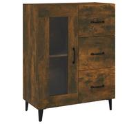 Vidaxl Buffet Chêne Fumé 69,5x34x90 Cm Bois D'ingénierie Multicolore