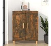 Vidaxl Buffet Chêne Fumé 69,5x34x90 Cm Bois D'ingénierie Multicolore
