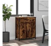 vidaXL Buffet chêne fumé 70x30x80 cm bois d'ingénierie 835526 Marron G