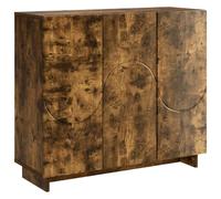 vidaXL Buffet Chêne fumé 85,5 x 31 x 75 cm Bois d'ingénierie