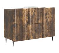 vidaXL Buffet Chêne fumé 89 x 34,5 x 62 cm Bois d'ingénierie, Bahut rectangulaire Moderne, Rangement généreux pour Le Salon, Cabinet élégant, unité Polyvalente