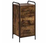 vidaXL Buffet Chêne fumé 97 x 33 x 81 cm Bois d'ingénierie
