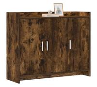 vidaXL Buffet Chêne fumé 98,5 x 33 x 80 cm Bois d'ingénierie
