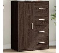 vidaXL Buffet chêne marron 60x31x84 cm bois d'ingénierie840512 Marron G