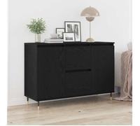 vidaXL Buffet Chêne noir 101,5 x 35 x 70 cm Bois d'ingénierie 862147