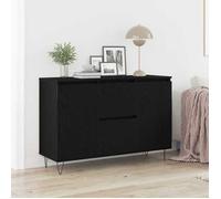 vidaXL Buffet Chêne noir 101,5 x 35 x 70 cm Bois d'ingénierie 862934