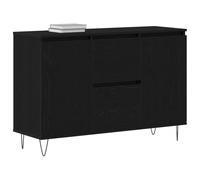 vidaXL Buffet Chêne Noir 101,5 x 35 x 70 cm Bois d'ingénierie, Buffet de Salle à Manger Chic, rectangulaire, Meuble de Rangement Moderne, en Bois, Design Pratique et Polyvalent