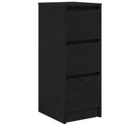 vidaXL Buffet 861635 – chêne noir en bois d'ingénierie 29,5x34x76 cm