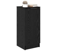 vidaXL Buffet Chêne noir 30 x 30 x 70 cm Bois d'ingénierie, Buffet moderne, rangement élégant, espace suffisant, design rectangulaire, meuble minimaliste pour salon