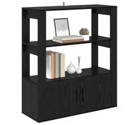vidaXL Buffet Chêne Noir 30 x 80 x 90 cm Bois d'ingénierie, Meuble de Salon élégant, Buffet rectangulaire Moderne, Bois d'ingénierie, déco Fonctionnelle pour intérieur