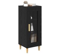 vidaXL Buffet Chêne noir – Bois d'ingénierie 34,5×32,5×90 cm – Contemporain