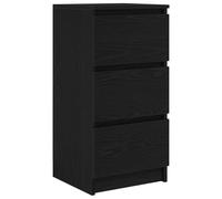 vidaXL Buffet chêne Noir 37,5x35x76 cm Bois d'ingénierie