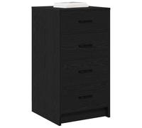 vidaXL Buffet Chêne Noir 40 x 41 x 75 cm Bois d'ingénierie | Y'a plein de place pour garder vos trucs bien organisés, Le design moderne se marie parfaitement avec n'importe quelle déco,