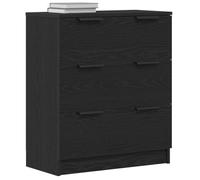 vidaXL Buffet 862087 – Chêne noir, avec tiroir, 60 x 30 x 70 cm, bois d'ingénierie