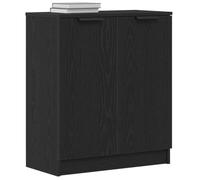 vidaXL Buffet Chêne Noir 60 x 30 x 70 cm Bois d'ingénierie, Salle de séjour, Buffet rectangulaire Moderne, Meuble de Rangement Durable, déco stylée pour Les Repas