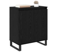 vidaXL Buffet Chêne Noir 60 x 35 x 70 cm Bois d'ingénierie, Meuble de Rangement Moderne, unité rectangulaire, pour Une Organisation Efficace, mobilier Chic et Durable