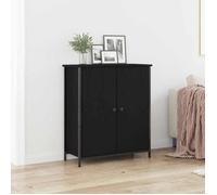 vidaXL Buffet Chêne Noir 70 x 30 x 80 cm Bois d'ingénierie, Buffet rectangulaire Moderne, rangements Dining, Meuble Fonctionnel, Design Contemporain