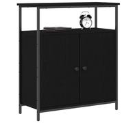 vidaXL Buffet Chêne noir 862972 - 70 x 30 x 80 cm - Bois d'ingénierie