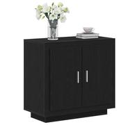 vidaXL Buffet Chêne Noir 80 x 40 x 75 cm Bois d'ingénierie, Meuble de Rangement Moderne, Solution élégante pour Salon, Cabinet Fonctionnel, Design Contemporain