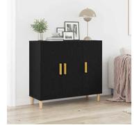 vidaXL Buffet Chêne noir 90 x 34 x 80 cm Bois d'ingénierie 862761