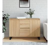 vidaXL Buffet chêne sonoma 101,5x35x70 cm bois d'ingénierie Marron