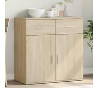 vidaXL Buffet, Armoire Latérale avec Tiroirs et Portes, Meuble de Rangement Salon Salle de Séjour Intérieur, Moderne, Chêne Sonoma Bois d'Ingénierie
