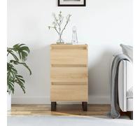vidaXL Buffet, Armoire Latérale avec Rangement, Commode avec Pieds, Meuble de Salon Salle de Séjour Intérieur, Chêne Sonoma Bois d'Ingénierie
