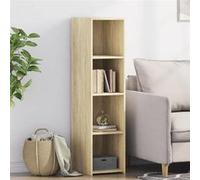 vidaXL Buffet chêne sonoma 30x41x124 cm bois d'ingénierie 846378 Marron G
