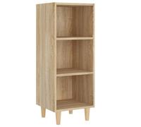 Vidaxl Buffet Chêne Sonoma 34,5x32,5x90 Cm Bois D'ingénierie Multicolore