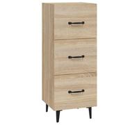 Vidaxl Buffet Chêne Sonoma 34,5x34x90 Cm Bois D'ingénierie Multicolore