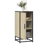 Vidaxl Buffet Chêne Sonoma 35,5x35x76 Cm Bois D'ingénierie Et Métal Multicolore