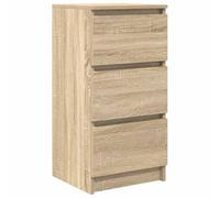 vidaXL Buffet Chêne Sonoma – Bois d'ingénierie 37,5 x 35 x 76 cm Marron G