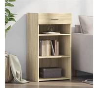 vidaXL Buffet chêne sonoma 50x42,5x93 cm bois d'ingénierie, armoire, armoire latérale, armoire de rangement, armoire, 846329 Marron G