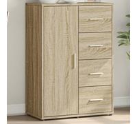 Vidaxl Buffet Chêne Sonoma 60x31x84 Cm Bois D'ingénierie Marron
